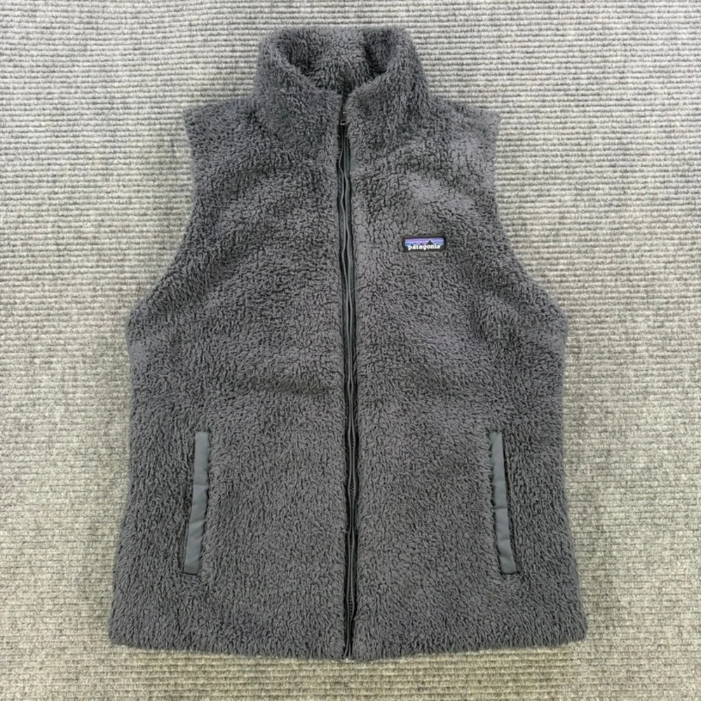 Patagonia Los Gatos Fleece Vest Womens Small Smolder Blue Grey Full Zip No Tag - Picture 1 of 10